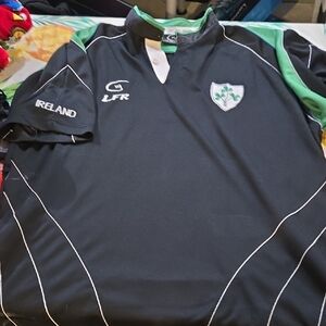 Ireland Black and Green Rugby Shirt